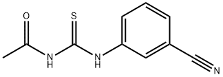 N-{[(3-cyanophenyl)amino]carbonothioyl}acetamide 结构式