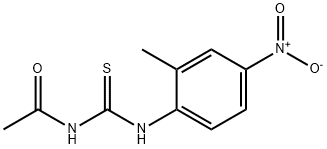 N-{[(2-methyl-4-nitrophenyl)amino]carbonothioyl}acetamide 化学構造式