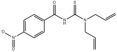 N-[bis(prop-2-enyl)carbamothioyl]-4-nitrobenzamide Struktur