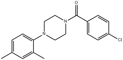 (4-chlorophenyl)(4-(2,4-dimethylphenyl)piperazin-1-yl)methanone Structure