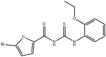 5-bromo-N-{[(2-ethoxyphenyl)amino]carbonothioyl}-2-furamide Structure