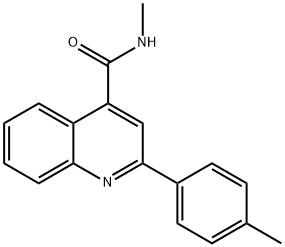 N-methyl-2-(4-methylphenyl)quinoline-4-carboxamide Structure