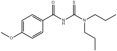 N-[(dipropylamino)carbonothioyl]-4-methoxybenzamide Struktur