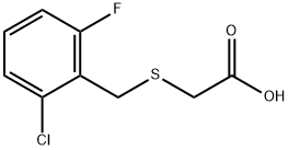 2-[(2-chloro-6-fluoro-phenyl)methylsulfanyl]acetic acid 结构式