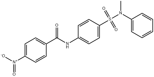 N-(4-{[methyl(phenyl)amino]sulfonyl}phenyl)-4-nitrobenzamide Structure