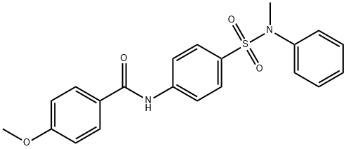 4-methoxy-N-(4-{[methyl(phenyl)amino]sulfonyl}phenyl)benzamide,714278-78-1,结构式