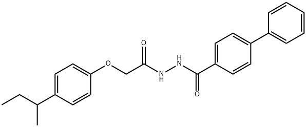 714282-22-1 N'-[2-(4-sec-butylphenoxy)acetyl]-4-biphenylcarbohydrazide