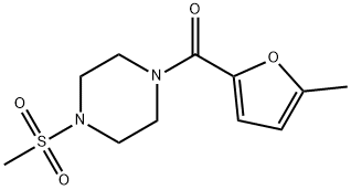 (5-methylfuran-2-yl)-(4-methylsulfonylpiperazin-1-yl)methanone Structure