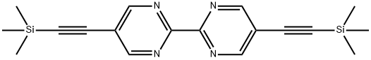 5,5'-Di(trimethylsilylethynyl)-2,2'-bipyrimidine Structure