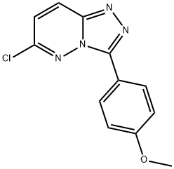 6-氯-3-(4-甲氧基苯基)-[1,2,4]三唑并[4,3-B]哒嗪,7190-82-1,结构式