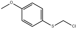 Benzene, 1-[(chloromethyl)thio]-4-methoxy- Struktur