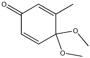 2,5-Cyclohexadien-1-one, 4,4-dimethoxy-3-methyl- Structure