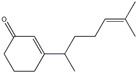 2-Cyclohexen-1-one, 3-(1,5-dimethyl-4-hexenyl)- Struktur