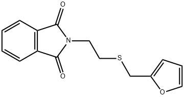 2-(2-((呋喃-2-基甲基)硫代)乙基)异二氢吲哚-1,3-二酮 结构式
