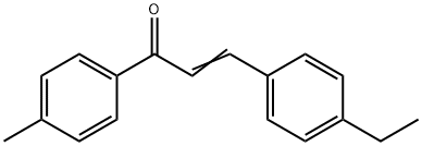 (2E)-3-(4-ethylphenyl)-1-(4-methylphenyl)prop-2-en-1-one Struktur