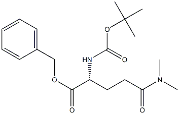 (R)-BENZYL 2-((TERT-BUTOXYCARBONYL)AMINO)-5-(DIMETHYLAMINO)-5-OXOPENTANOATE Structure