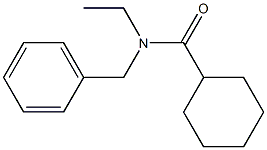 N-benzyl-N-ethylcyclohexanecarboxamide Structure