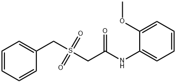 2-benzylsulfonyl-N-(2-methoxyphenyl)acetamide 结构式