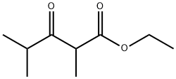 Pentanoic acid, 2,4-dimethyl-3-oxo-, ethyl ester Struktur