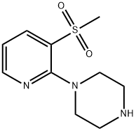 1-[3-(methylsulfonyl)-2-pyridinyl]-Piperazine Structure