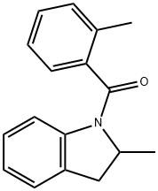 (2-Methyl-2,3-dihydro-indol-1-yl)-o-tolyl-methanone Struktur