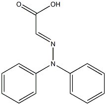 Acetic acid, (diphenylhydrazono)- 化学構造式