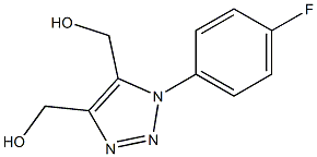 (1-(4-氟苯基)-1H-1,2,3-三唑-4,5-二基)二甲醇 结构式