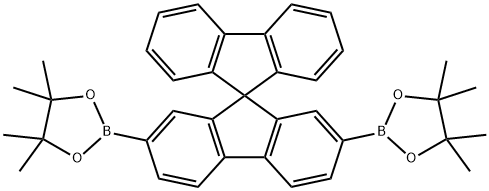 1,3,2-Dioxaborolane, 2,2'-(9,9'-spirobi[9H-fluorene]-2,7-diyl)bis[4,4,5,5-tetramethyl- Struktur