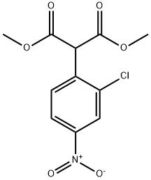 2-(2-氯-4-硝基苯基)丙二酸二甲酯, 73088-10-5, 结构式