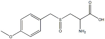 2-amino-3-[(4-methoxyphenyl)methylsulfinyl]propanoic acid 化学構造式