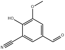 5-甲酰基-2-羟基-3-甲氧基苄腈, 73289-80-2, 结构式