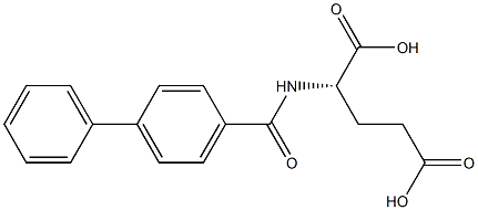 L-Glutamic acid,N-([1,1'-biphenyl]-4-ylcarbonyl)-,7374-24-5,结构式