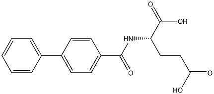 L-Glutamic acid,N-([1,1'-biphenyl]-4-ylcarbonyl)- 结构式