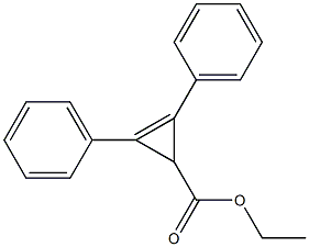 2-Cyclopropene-1-carboxylicacid, 2,3-diphenyl-, ethyl ester,7382-06-1,结构式
