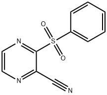 3-Benzenesulfonyl-pyrazine-2-carbonitrile,74002-68-9,结构式