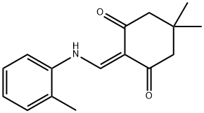 5,5-dimethyl-2-((o-tolylamino)methylene)cyclohexane-1,3-dione 结构式
