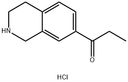 7-propionyl-1,2,3,4-tetrahydro-isoquinoline hydrochloride Structure