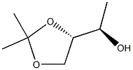 (S)-1-((R)-2,2-DIMETHYL-1,3-DIOXOLAN-4-YL)ETHANOL 化学構造式