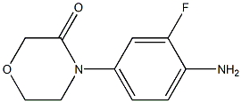 4-(4-amino-3-fluorophenyl)morpholin-3-one 结构式