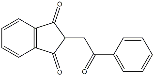 1H-Indene-1,3(2H)-dione, 2-(2-oxo-2-phenylethyl)- Structure