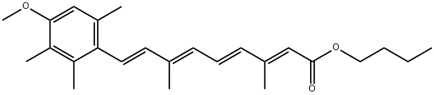 Butyl [(2E,4E,6E,8E)-9-(4-Methoxy-2,3,6-trimethyl)phenyl-3,7-dimethylnona-2,4,6,8]tetraenoate Struktur