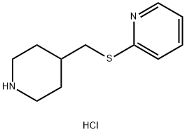 2-[(piperidin-4-ylmethyl)sulfanyl]pyridine hydrochloride Structure