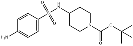 tert-Butyl 4-(4-aminophenylsulfonamido)piperidine-1-carboxylate Struktur