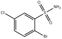 2-Bromo-5-chloro-benzenesulfonamide Struktur