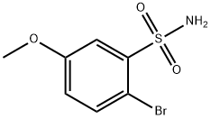 2-BROMO-5-METHOXYBENZENESULFONAMIDE 化学構造式