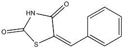 (5E)-5-benzylidene-1,3-thiazolidine-2,4-dione Struktur