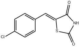 (Z)-5-(4-chlorobenzylidene)thiazolidine-2,4-dione Struktur