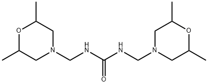 Urea,N,N'-bis[(2,6-dimethyl-4-morpholinyl)methyl]- Structure