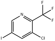 3-chloro-5-iodo-2-(trifluoromethyl)pyridine 化学構造式