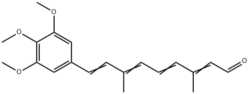 3,7-Dimethyl-9-(3,4,5-trimethoxy-phenyl)-nona-2,4,6,8-tetraenal Structure